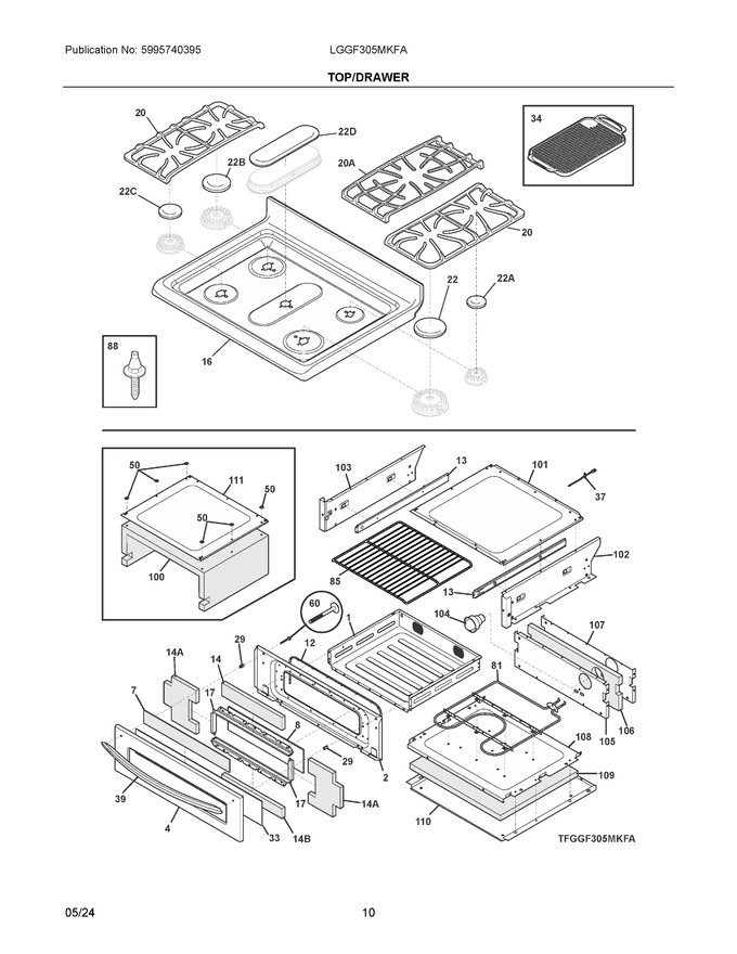 Diagram for LGGF305MKFA