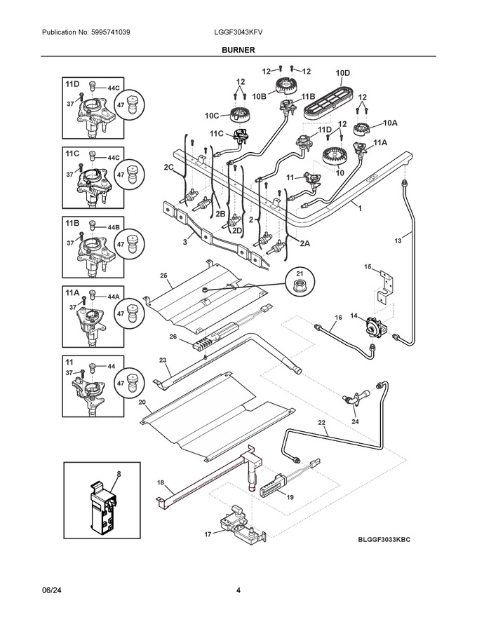 Diagram for LGGF3043KFV