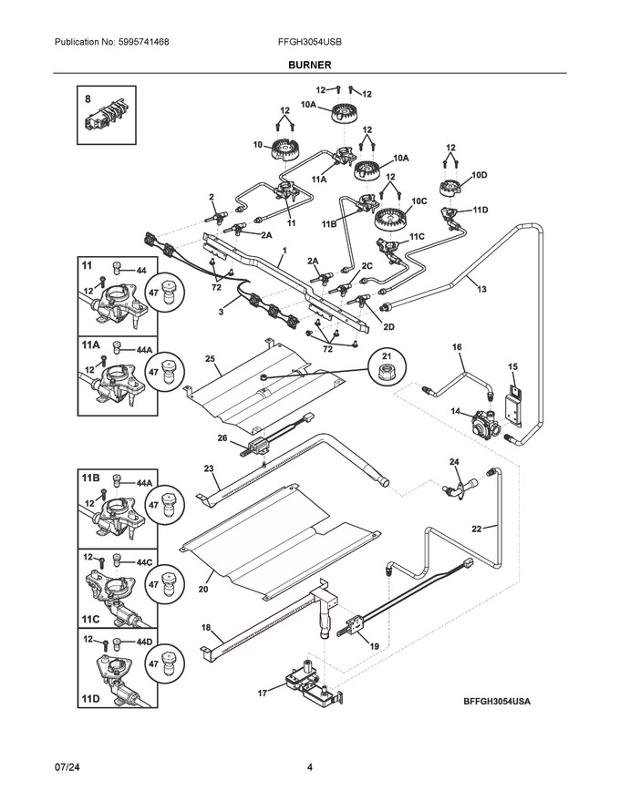 Diagram for FFGH3054USB