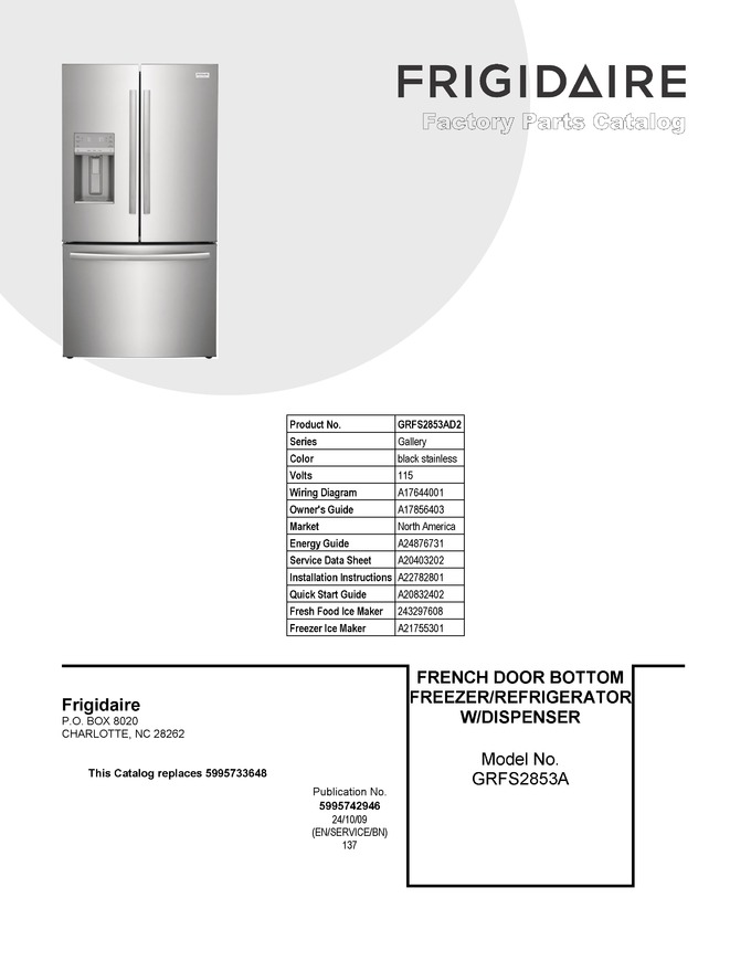 Diagram for GRFS2853AD2