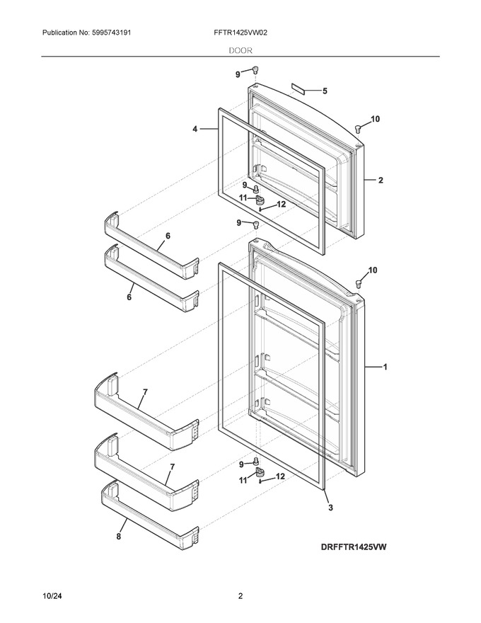 Diagram for FFTR1425VW02