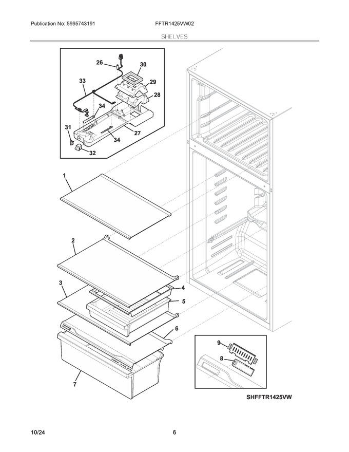 Diagram for FFTR1425VW02