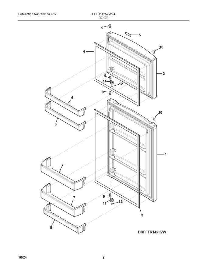 Diagram for FFTR1425VW04