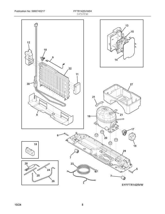 Diagram for FFTR1425VW04