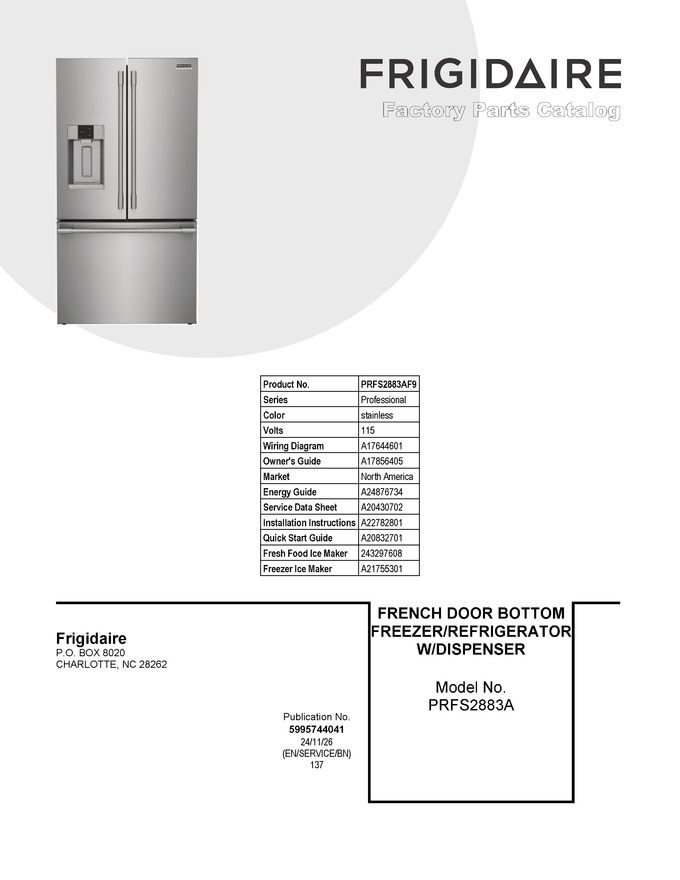 Diagram for PRFS2883AF9