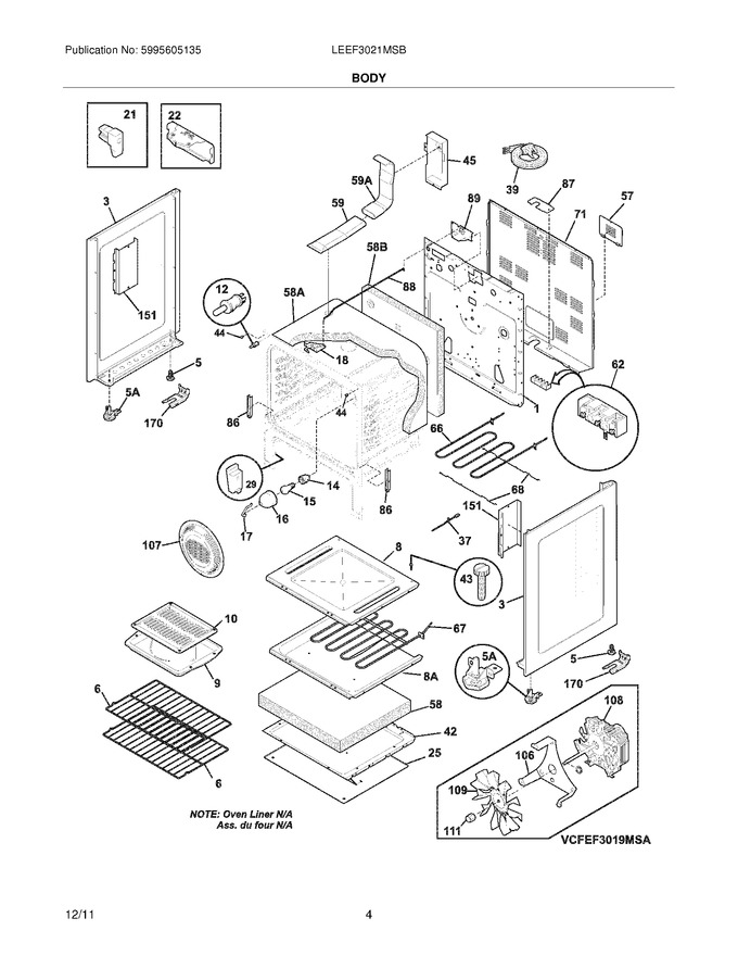 Diagram for LEEF3021MSB