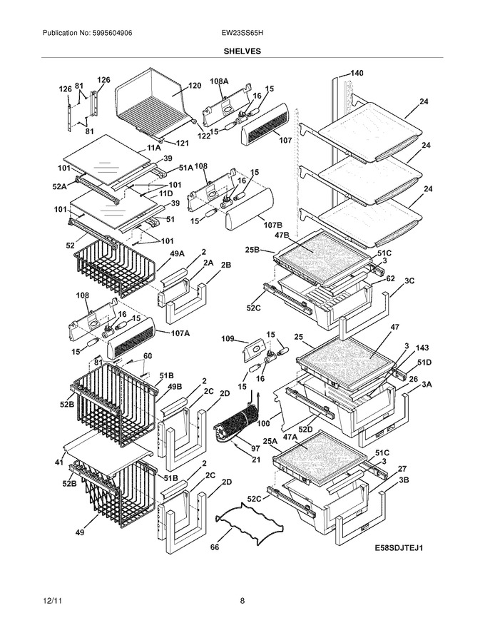 Diagram for EW23SS65HW0