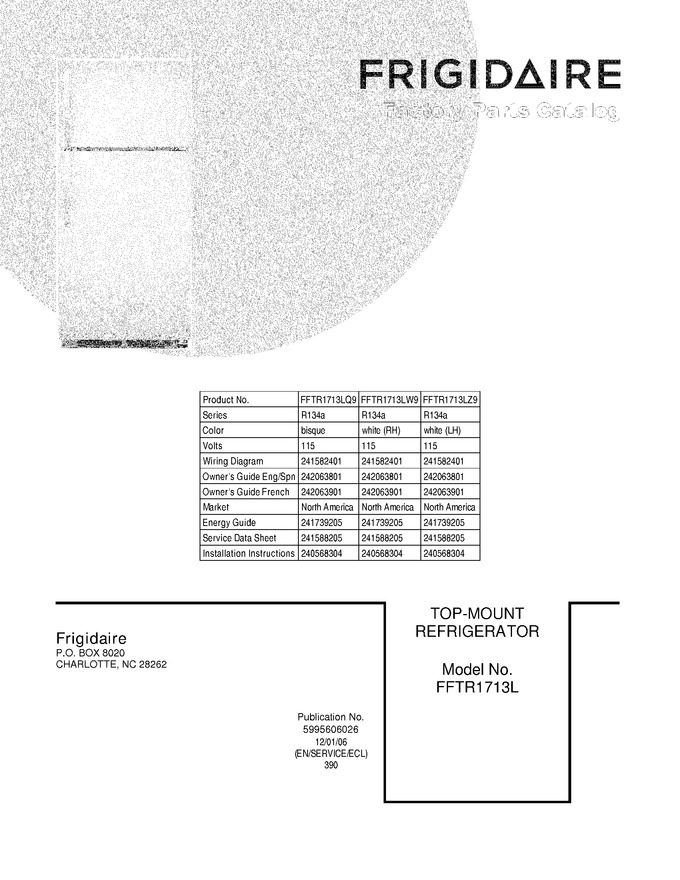 Diagram for FFTR1713LQ9