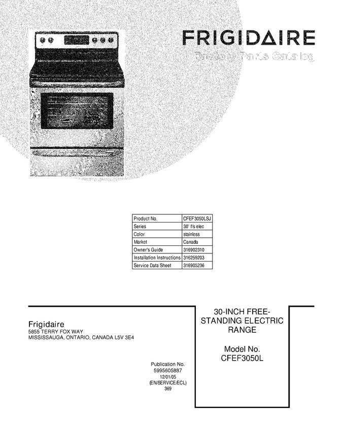 Diagram for CFEF3050LSJ