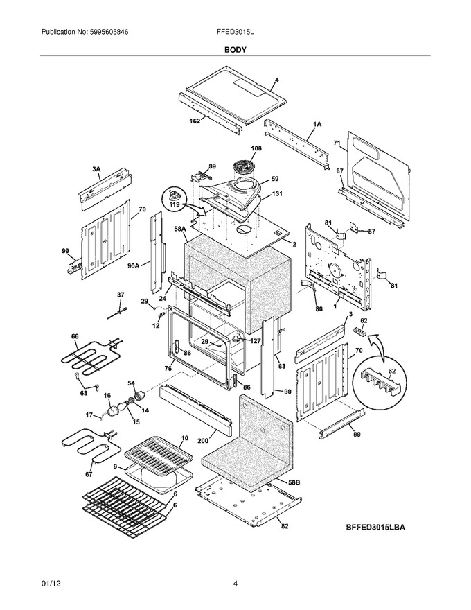 Diagram for FFED3015LWC