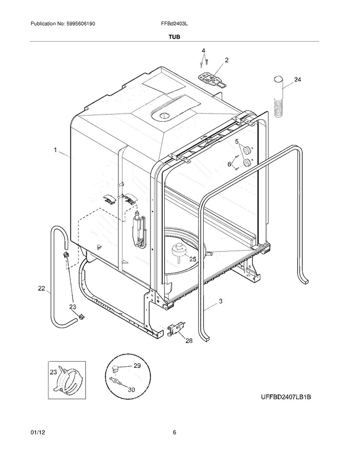 Diagram for FFBD2403LW1B