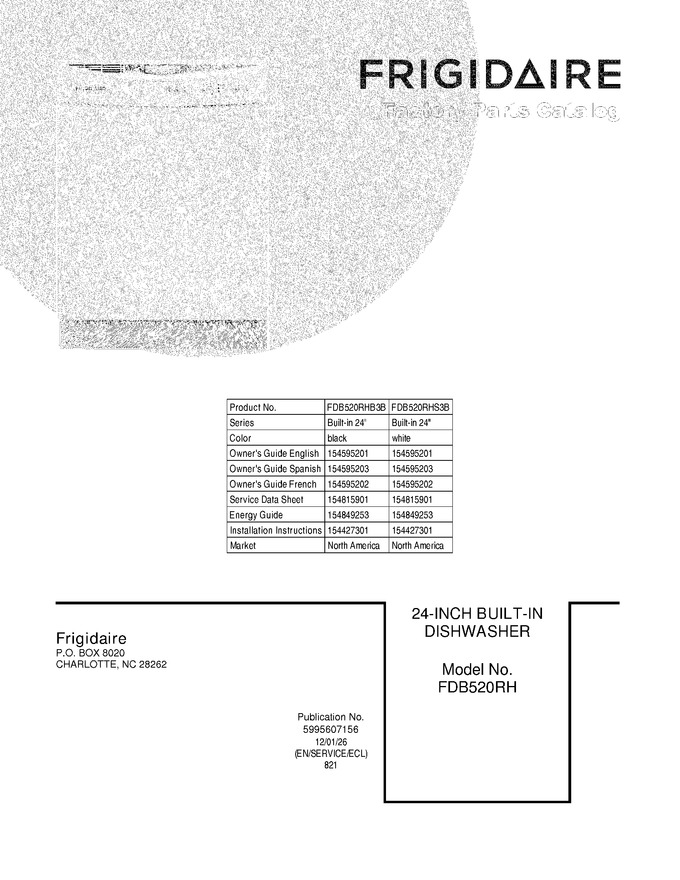 Diagram for FDB520RHB3B