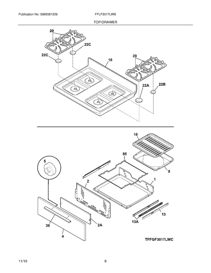 Diagram for FFLF3017LWB