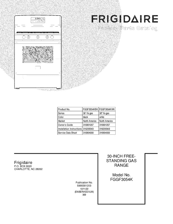 Diagram for FGGF3054KBK