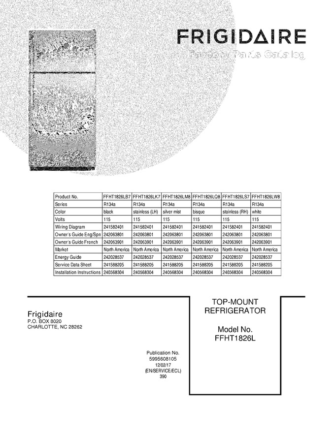 Diagram for FFHT1826LM8