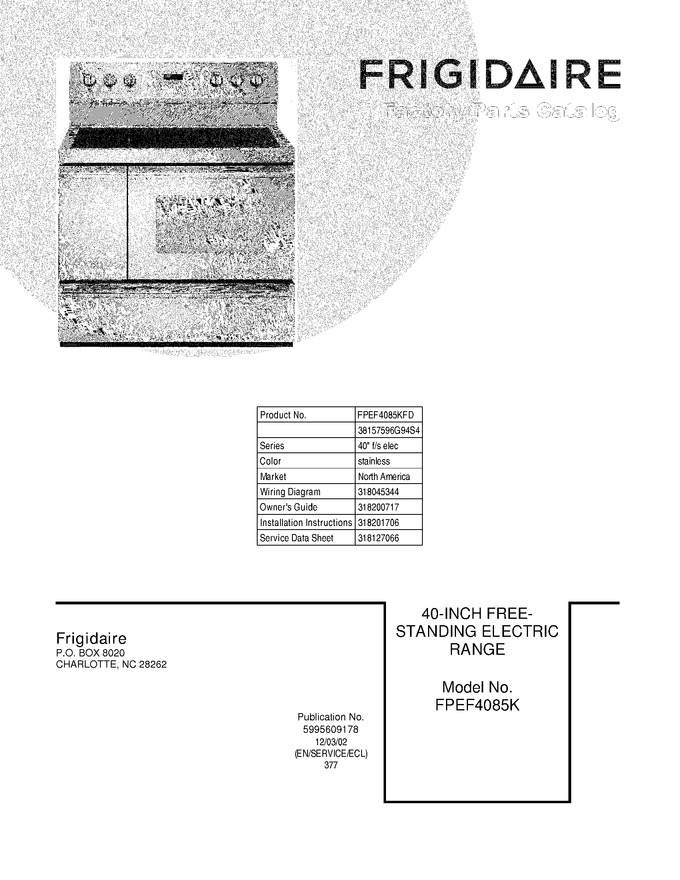 Diagram for FPEF4085KFD