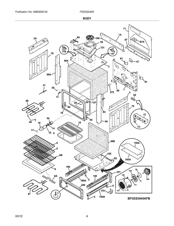 Diagram for FGES3045KBE