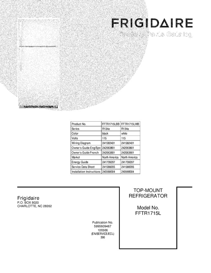 Diagram for FFTR1715LWB