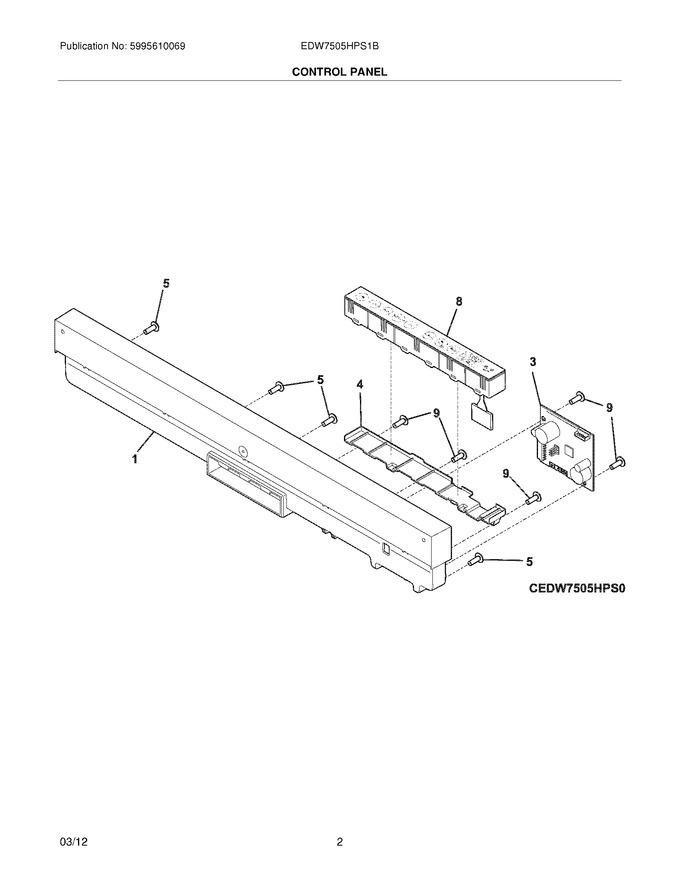 Diagram for EDW7505HPS1B