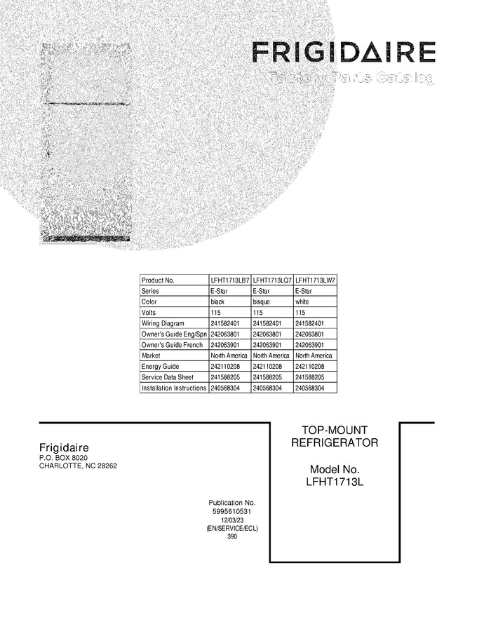 Diagram for LFHT1713LW7