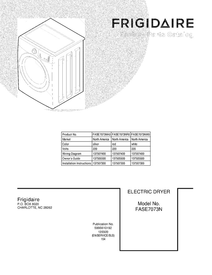 Diagram for FASE7073NW0