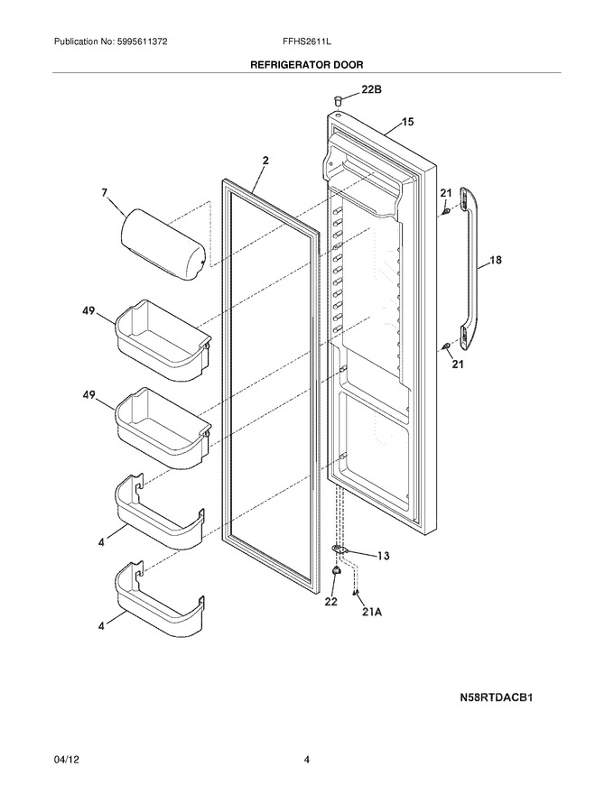 Diagram for FFHS2611LB4