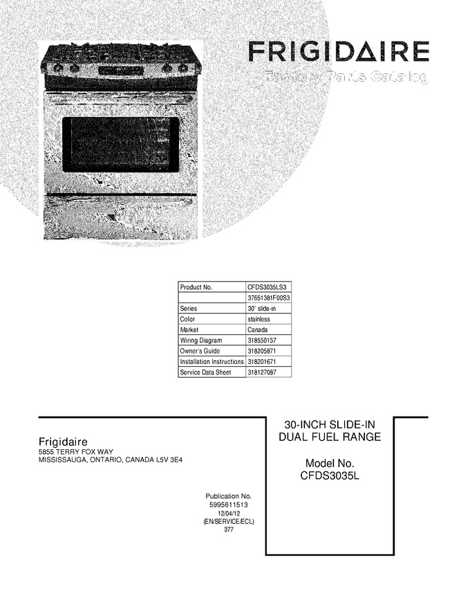 Diagram for CFDS3035LS3