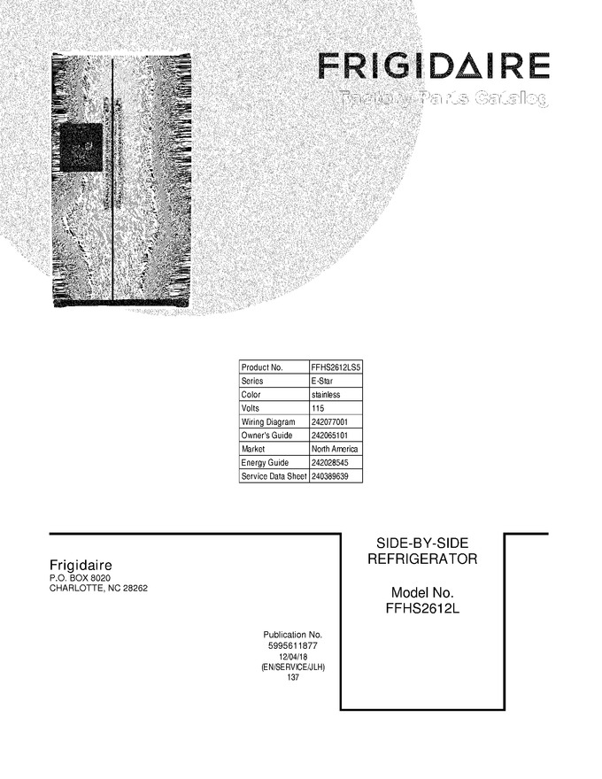 Diagram for FFHS2612LS5