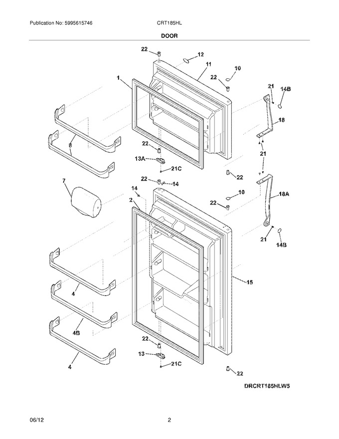 Diagram for CRT185HLW6