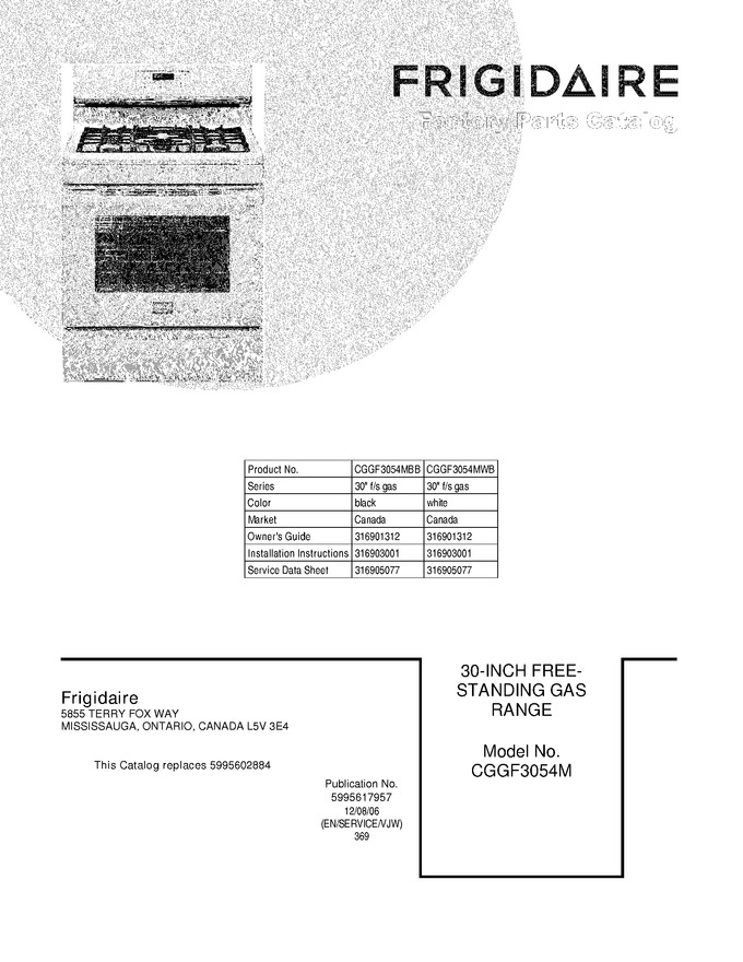 Diagram for CGGF3054MWB