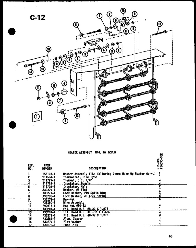 Diagram for 215-3NE (BOM: P5465568R)