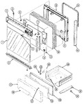 Diagram for 02 - Door/drawer (3100st)