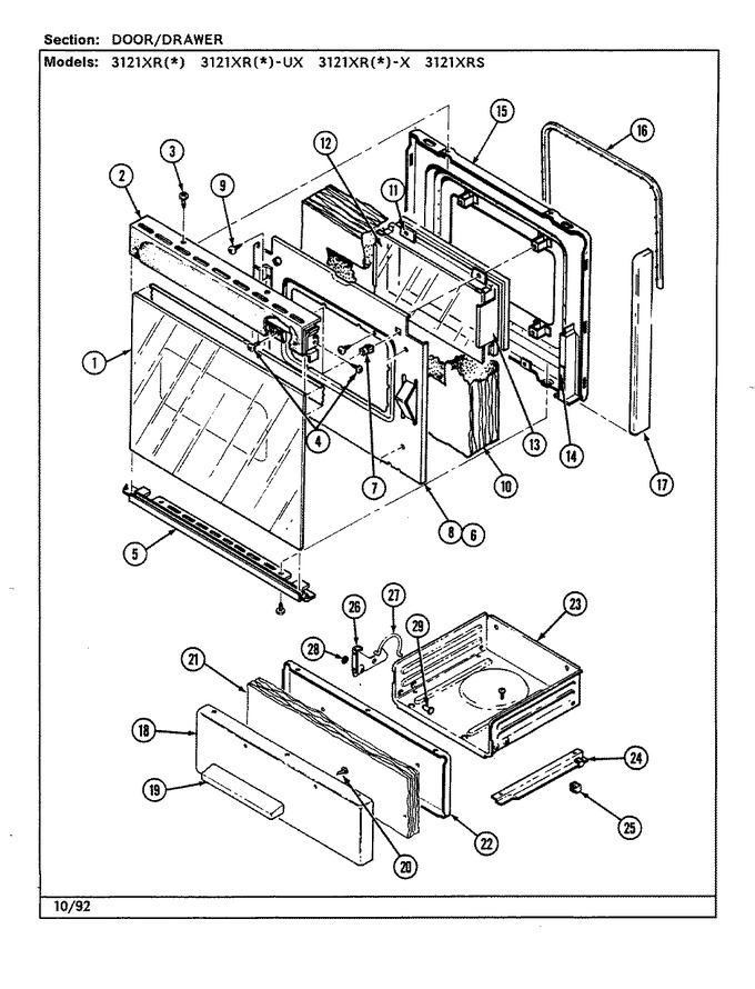 Diagram for 3121XRW-UX