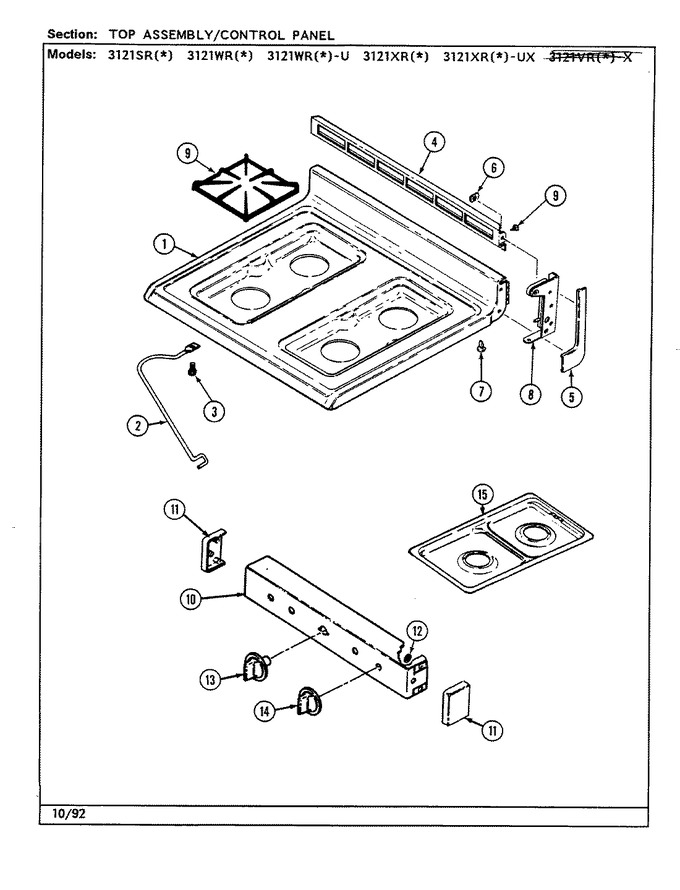 Diagram for 3121XRW-UX