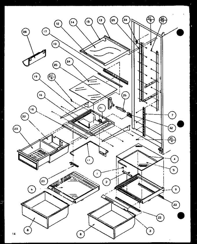 Diagram for 36591 (BOM: P1108403W)