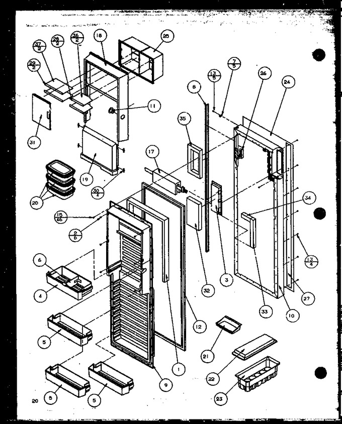 Diagram for 36798 (BOM: P1152602W L)