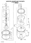 Diagram for 03 - Agitator, Basket And Tub Parts