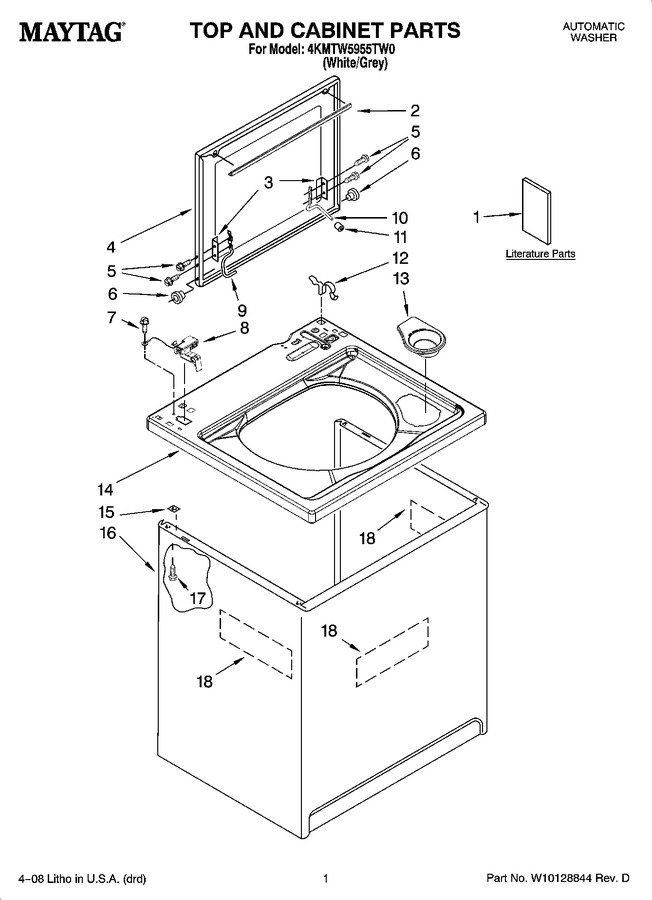 Diagram for 4KMTW5955TW0