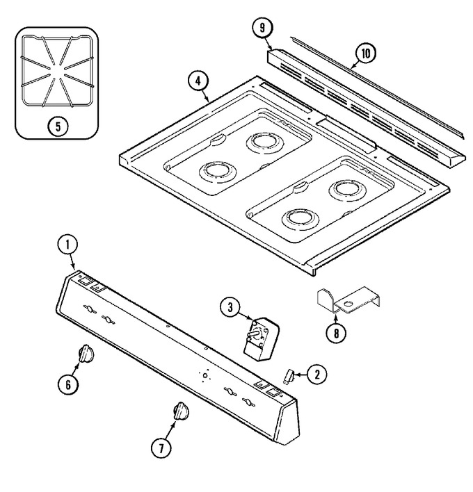 Diagram for 6100PRW