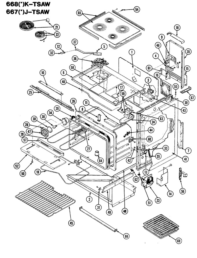 Diagram for 667AJ-TSAW