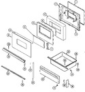 Diagram for 03 - Door/drawer (serial Prefix 12)