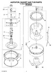 Diagram for 03 - Agitator, Basket And Tub Parts