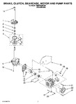 Diagram for 04 - Brake, Clutch, Gearcase, Motor And Pump Parts