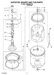 Diagram for 03 - Agitator, Basket And Tub Parts