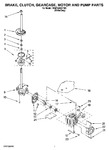 Diagram for 04 - Brake, Clutch, Gearcase, Motor And Pump Parts