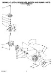 Diagram for 04 - Brake, Clutch, Gearcase, Motor And Pump Parts