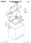 Diagram for 01 - Top And Cabinet Parts