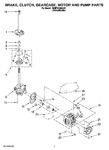 Diagram for 04 - Brake, Clutch, Gearcase, Motor And Pump Parts