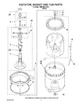 Diagram for 03 - Agitator, Basket And Tub Parts