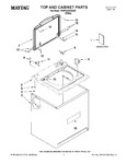 Diagram for 01 - Top And Cabinet Parts